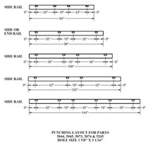 Load image into Gallery viewer, 5 7/16" Punched Side Rail
