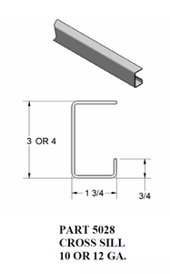 1 3/4" Cross Sill / Single Return Leg
