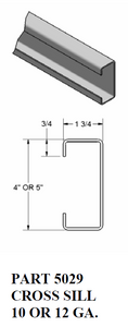 1 3/4" Cross Sill / Return Legs