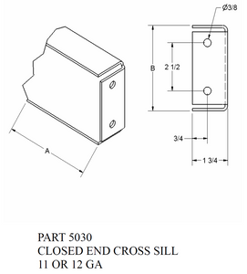 Closed End Cross Sill