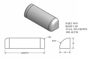 5" RA x 18" Ra Cap - No Crown