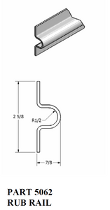 1/2" Radius Bead Rub Rail