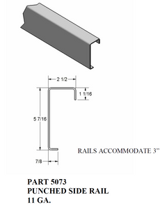 5 7/16" Punched Side Rail