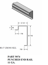 Load image into Gallery viewer, 5 7/16" Punched End Rail