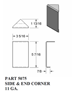 5 7/16" Side and End Corner