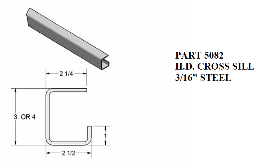 Heavy Duty Cross Sill
