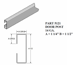 4 1/2" Door Post