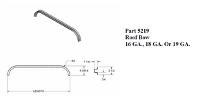 5219 Hat Section Roof Bow