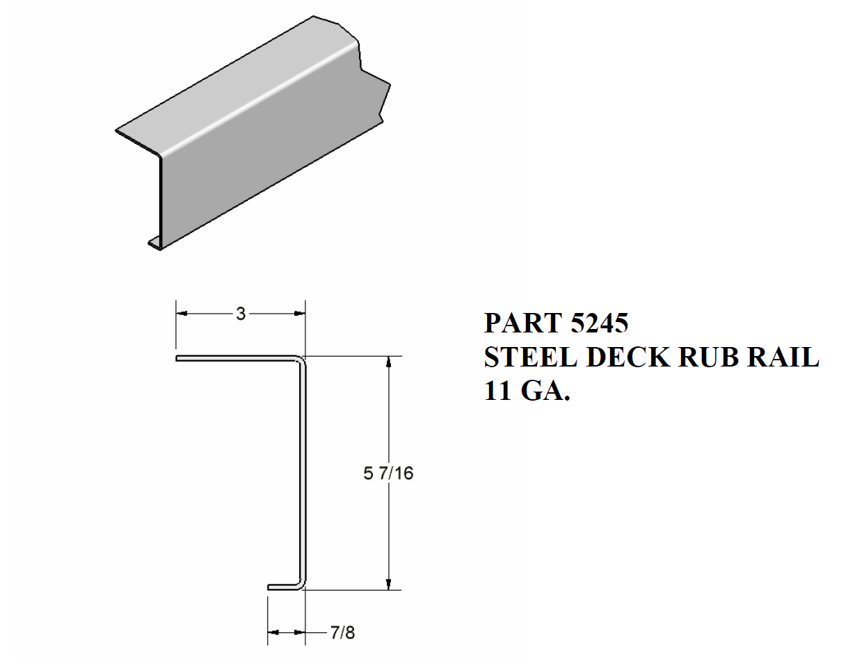 Steel Deck Rub Rail – Kampco Steel Products