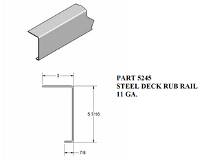 Steel Deck Rub Rail