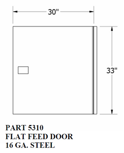 Flat Feed Door