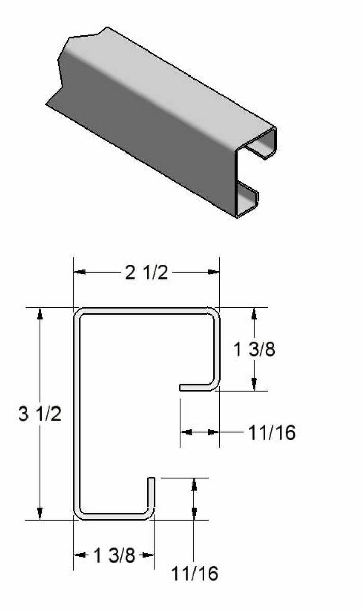 Square Corner Post w/ Return Legs – Kampco Steel Products
