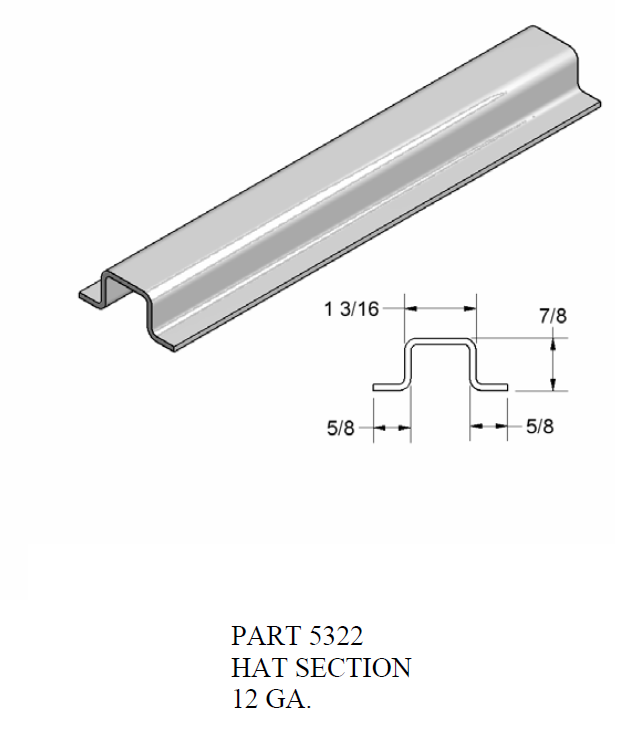 Hat section! Galvanised Hat Section Standard 2.4mtr from Reece main image 4