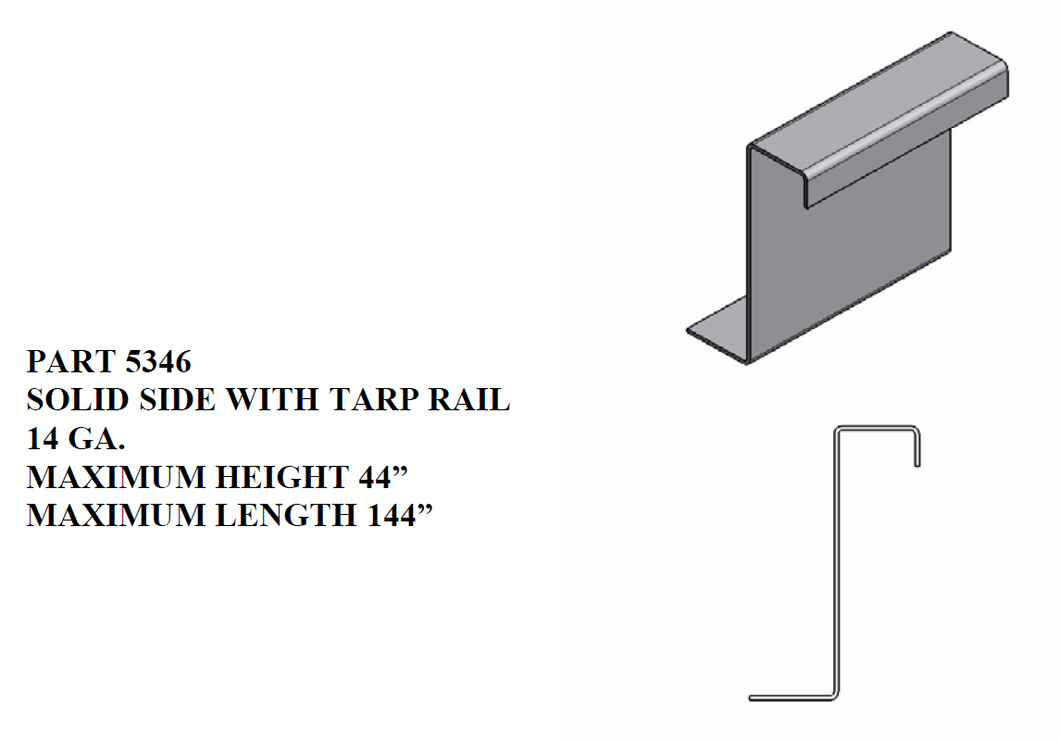 Solid Side With Tarp Rail